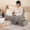 3-Piece Reading Pillow Set Extra Large Lap Desk with Coaster-Gray - Color: Gray D681-JV12606GR