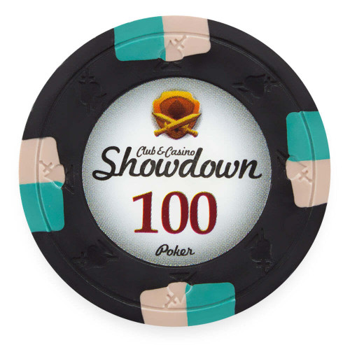 Showdown 13.5-gram Poker Chips (25-pack) - Clay Composite K940-10803653345598