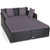 Spacious Outdoor Rattan Daybed with Upholstered Cushions and Pillows-Gray - Color: Gray D681-HW67329GR