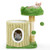 Full view of Cute Cat Tree with multiple levels and neutral-colored platforms, ideal for small apartments and indoor spaces