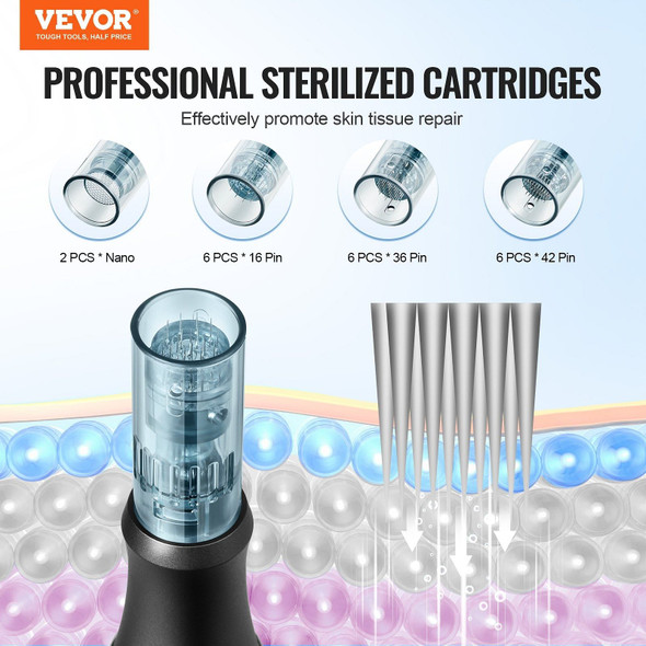 VEVOR Professional Microneedling Pen 6-Speed Electric Beauty Pen with 20 Needles E415-NMWZKZKZKZKZ2A88DV5