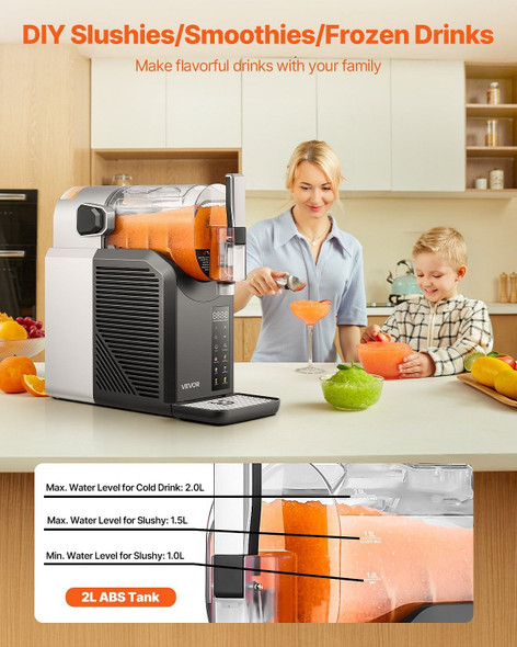 2L No-Ice Slushy Machine with 6 Preset Programs, Frozen Drink Maker for Smoothies, Mocktails, & Mar E415-MNXRJ12LDGDZUGHQN001V1 2L No-Ice Slushy Machine with 6 Preset Programs, Frozen Drink Maker for Smoothies, Mocktails, & Mar E415-MNXRJ12LDGDZUGHQN001V1