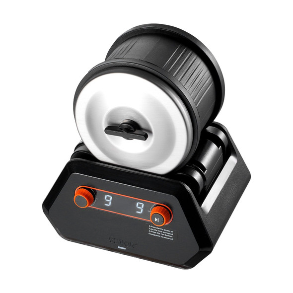 Rock tumbler kit polishing colorful rough gemstones inside a 4 lb rubber barrel with adjustable speed and timer visible — perfect STEM activity for kids and hobbyists Rock tumbler kit polishing colorful rough gemstones inside a 4 lb rubber barrel with adjustable speed and timer visible — perfect STEM activity for kids and hobbyists