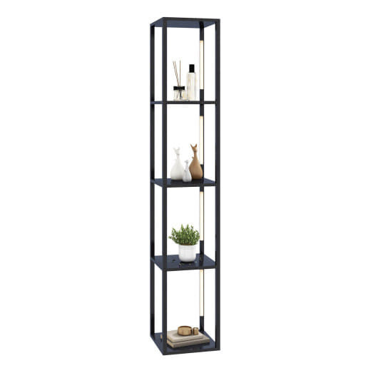 64 Inches Floor Lamp with 3-Level Dimmable LED Bulbs and Rotatable LED Poles-Black B593-EU10080US