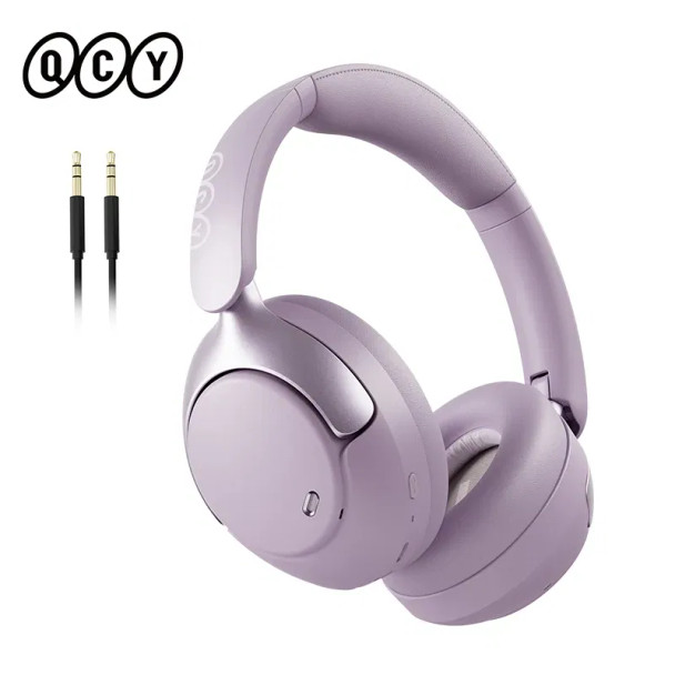 QCY H3 Pro ANC Wireless Headphones in Limited Edition Blue, showcasing sleek design and over-ear comfort. QCY H3 Pro ANC Wireless Headphones in Limited Edition Blue, showcasing sleek design and over-ear comfort.