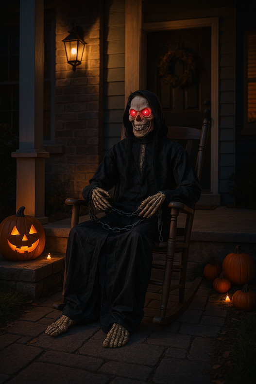 The Halloween Decoration That Talks Back — Why You Need This 5-Foot Reaper