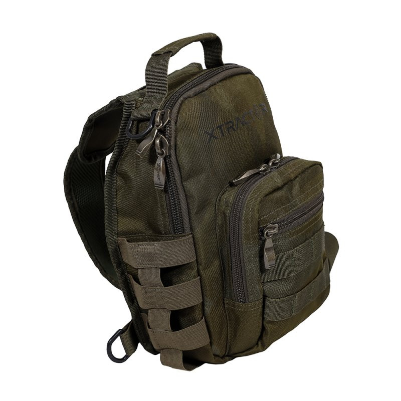 Sonik Xtractor Sling Bag – Grüner Rucksack Für Karpfenangler, Praktisch Und Leicht