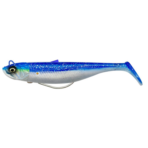 Savage Gear Weedless Minnow - Blue Pearl Silver