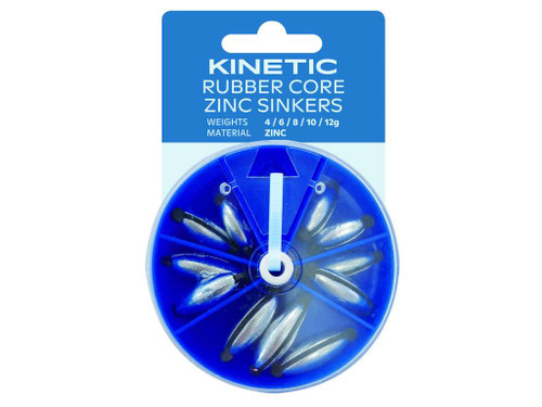 Kinetic Rubber Core Zinc Sinkers