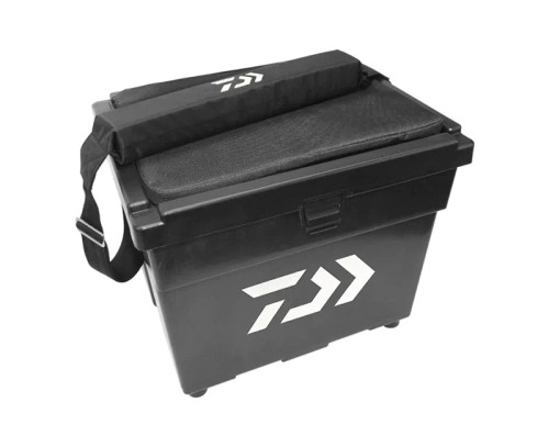 Daiwa Medium Black Seat Box and Cushion