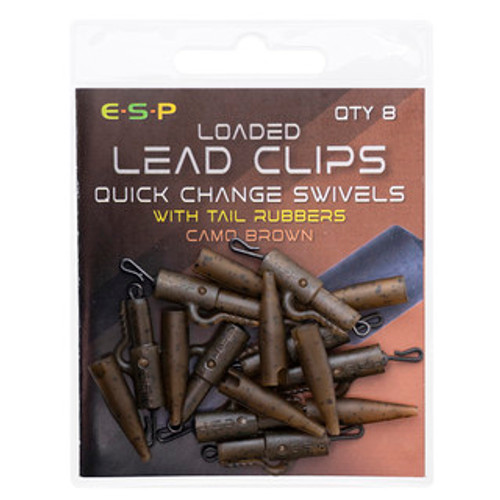 ESP Loaded Lead Clips - Camo Brown