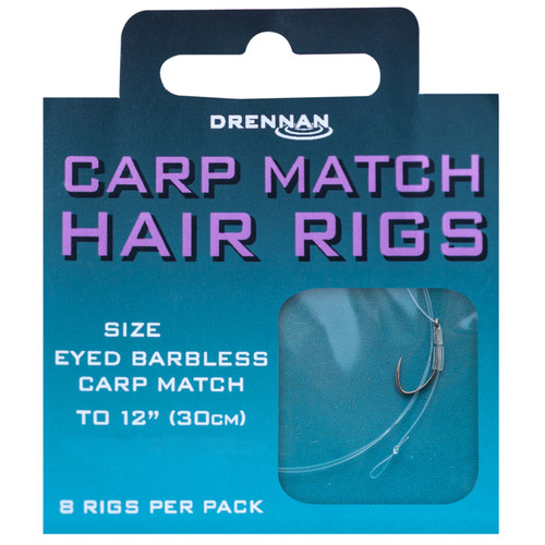 Drennan Carp Match Hair Rigs Hooks to Nylon