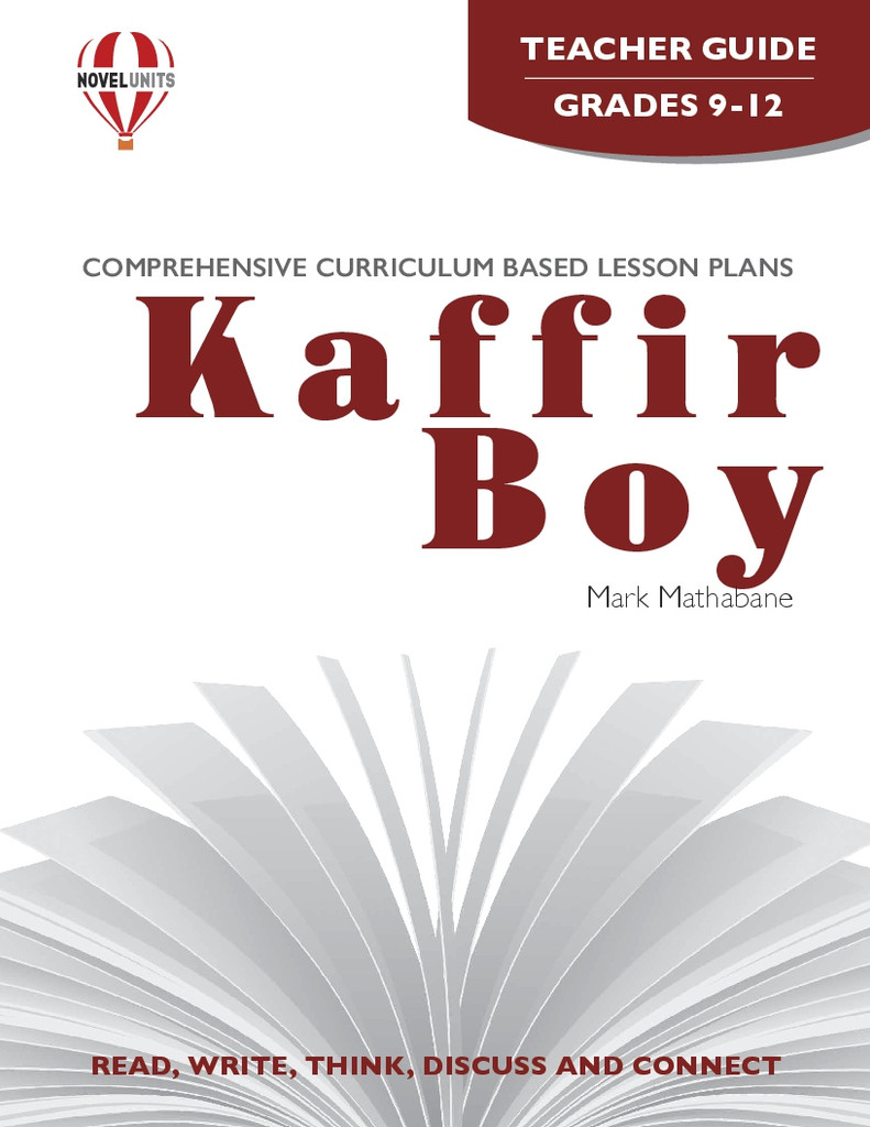 Kaffir Boy Novel Unit Teacher Guide