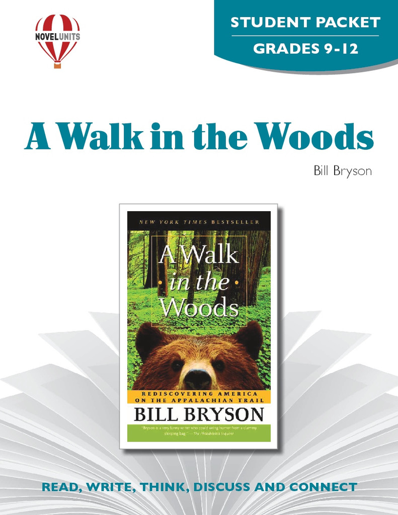 A Walk In The Woods Novel Unit Student Packet