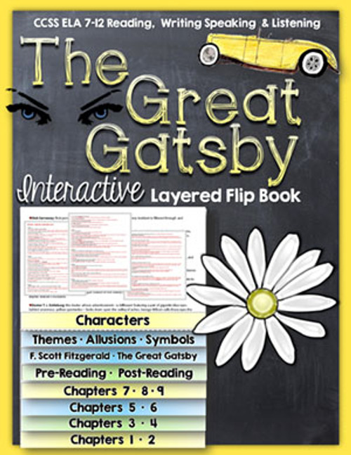 The Great Gatsby Novel Study Flip Book