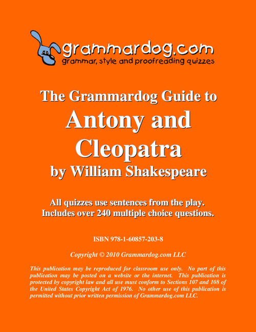 Antony and Cleopatra Grammardog Guide