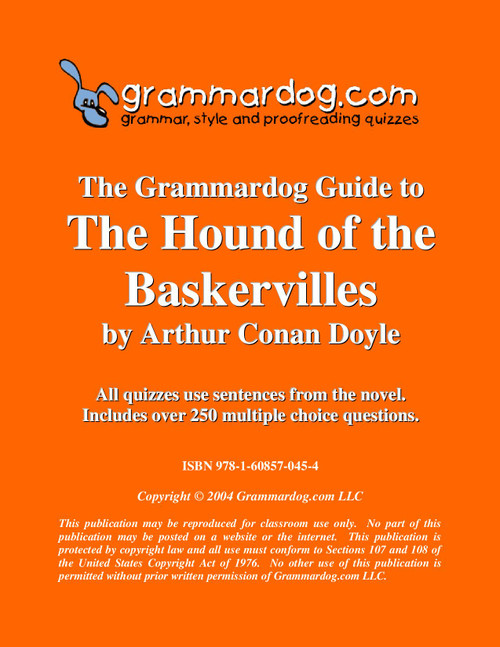 The Hound Of The Baskervilles Grammardog Guide