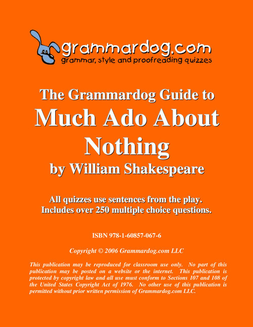 Much Ado About Nothing Grammardog Guide