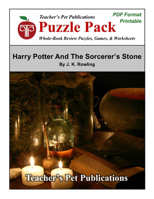 Harry Potter and the Sorcerer's Stone Puzzle Pack Worksheets, Activities, Games 