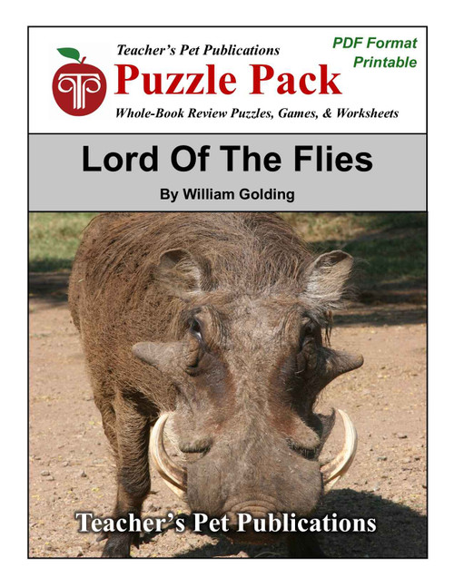 Lord of the Flies Puzzle Pack Worksheets, Activities, Games