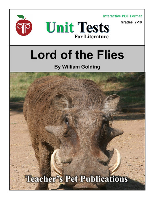 Lord Of The Flies Interactive PDF Unit Test