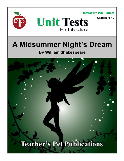 A Midsummer Night's Dream Interactive PDF Unit Test