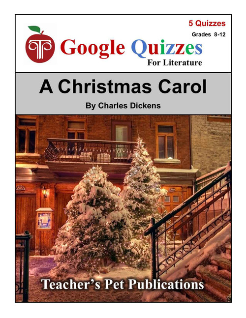 A Christmas Carol Google Forms Quizzes