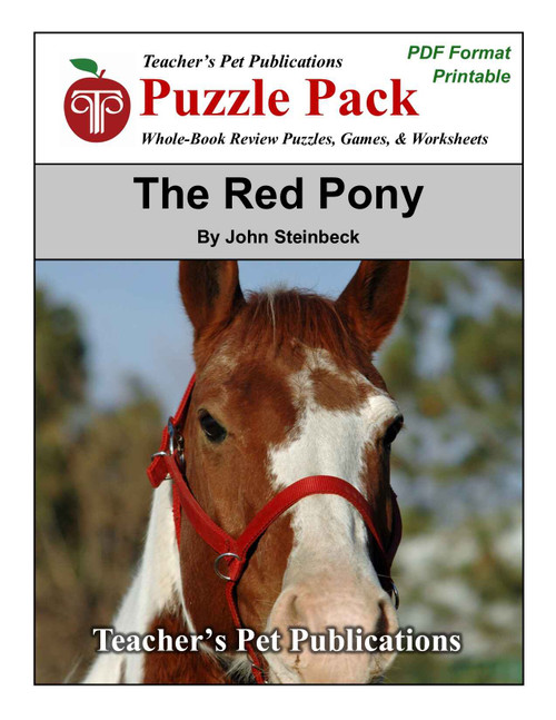 The Red Pony Puzzle Pack Worksheets, Activities, Games 