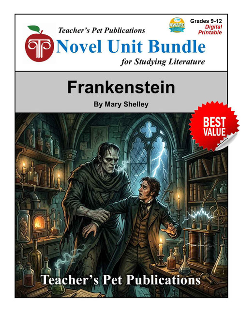  Frankenstein LitPlan Novel Study Unit Bundle