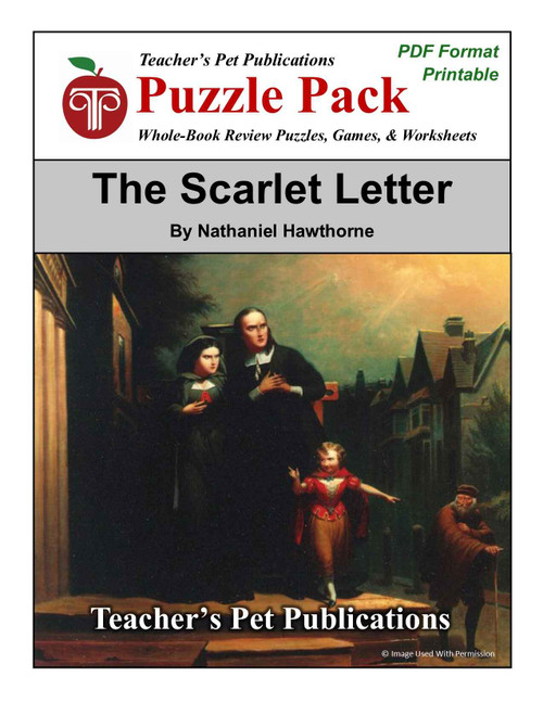 The Scarlet Letter Puzzle Pack Worksheets, Activities, Games