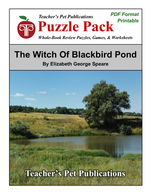 The Witch of Blackbird Pond Puzzle Pack Worksheets, Activities, Games 