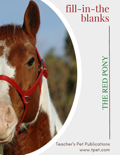 The Red Pony Fill-In-The-Blanks Review Worksheet