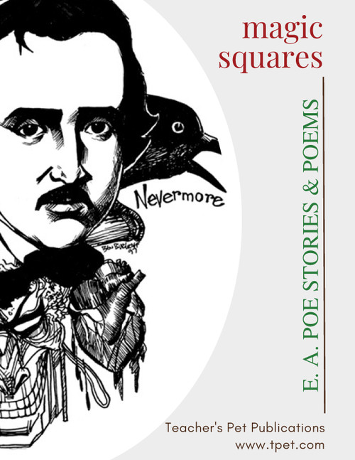 Poe Stories Magic Squares Review Game Worksheet