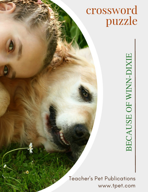 Because Of Winn-Dixie Crossword Puzzle Review Worksheet