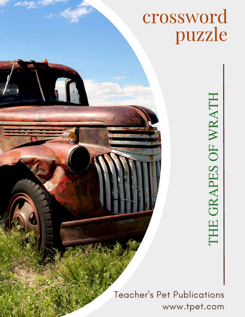 The Grapes Of Wrath Crossword Puzzle Review Worksheet