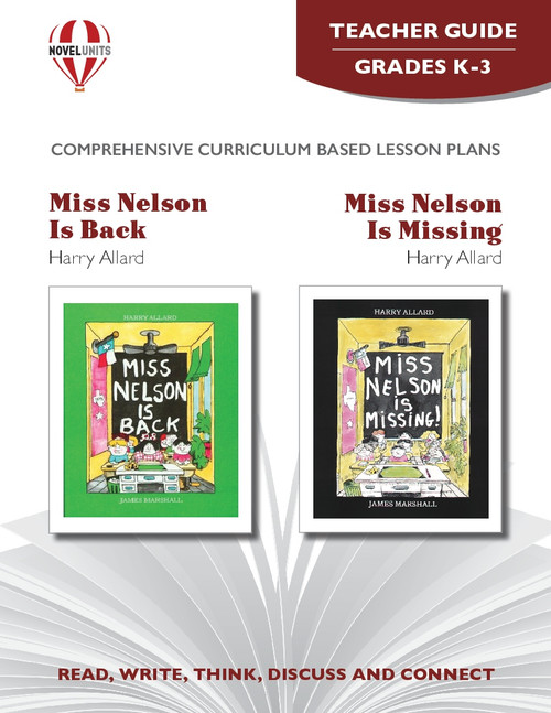 Miss Nelson Is Missing and Miss Nelson Is Back Novel Unit Teacher Guide