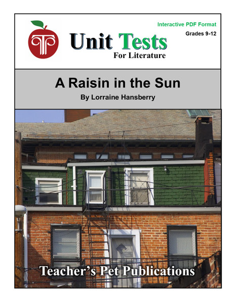 A Raisin in the Sun Interactive PDF Unit Test