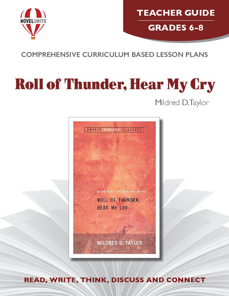 Roll Of Thunder Hear My Cry Novel Unit Teacher Guide