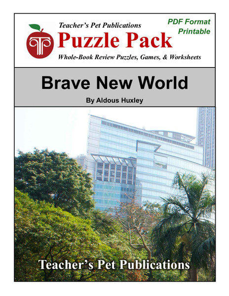 Brave New World Puzzle Pack Worksheets, Activities, Games