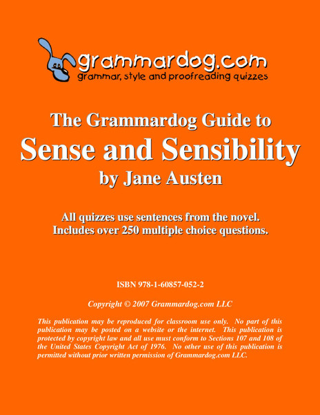 Sense And Sensibility Grammardog Guide