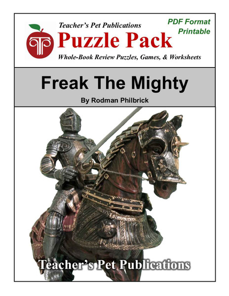 Freak the Mighty Puzzle Pack Worksheets, Activities, Games