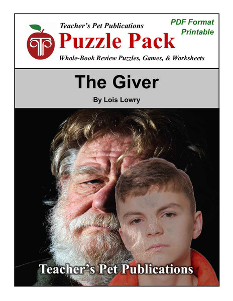 The Giver Puzzle Pack Worksheets, Activities, Games 