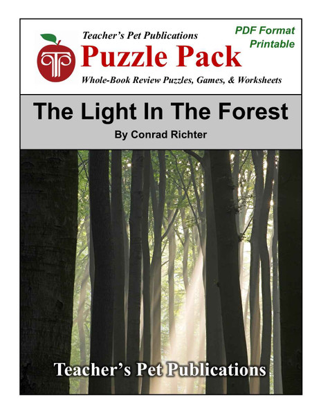 The Light in the Forest Puzzle Pack Worksheets, Activities, Games