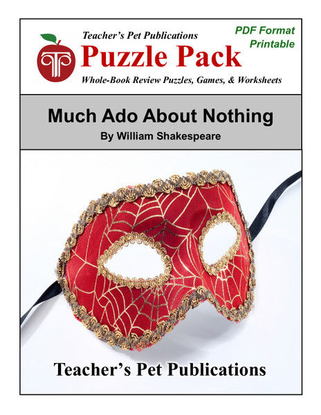 Much Ado About Nothing Puzzle Pack, Worksheets, Games