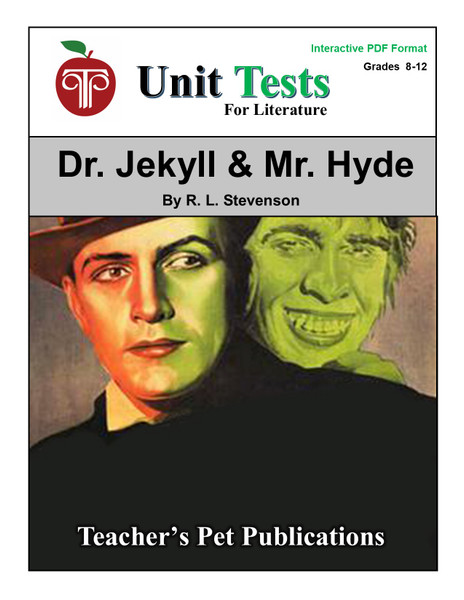 Dr. Jekyll and Mr. Hyde Interactive PDF Unit Test