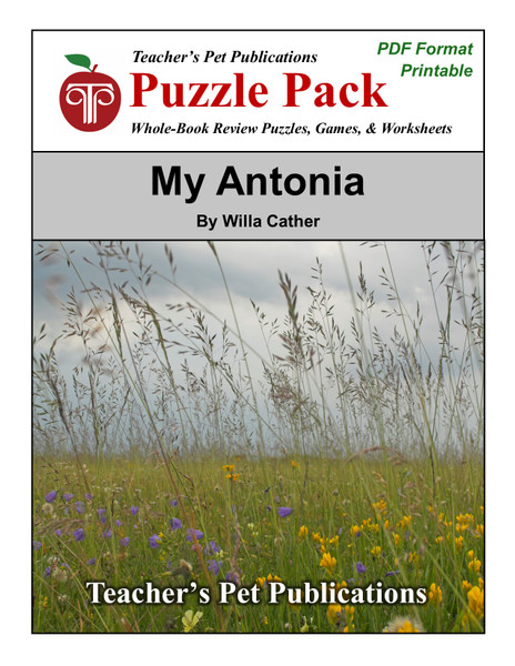 My Antonia Worksheets, Activities, Games 