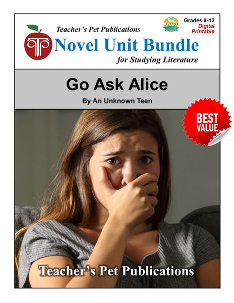 Go Ask Alice LitPlan Novel Study Unit Bundle