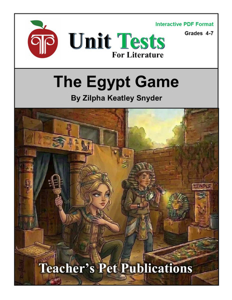 The Egypt Game Interactive PDF Unit Test