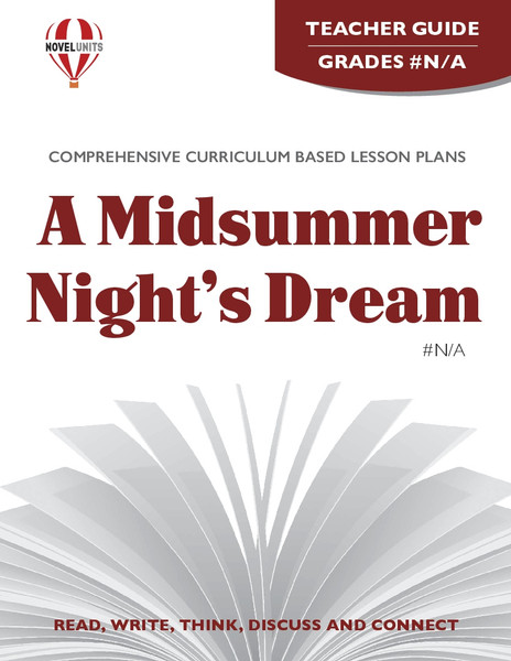 A Midsummer Night's Dream Novel Unit Teacher Guide
