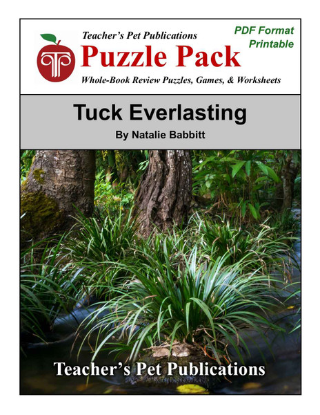 Tuck Everlasting Puzzle Pack Worksheets, Activities, Games